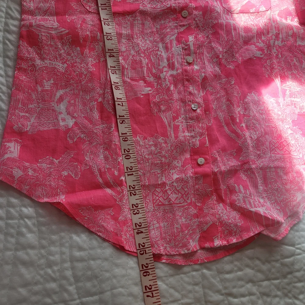 Lilly Pulitzer Vibrant Pink Button-Down Shirt - Picture 10 of 12